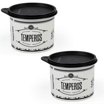 Porta Tempero Sal Grosso Para Churrasco - 2 Peças Porta Tempero Sal Grosso Para Churrasco - 2 Peças