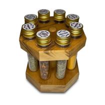 Porta Tempero Tubete Carrossel Dourado Tmb