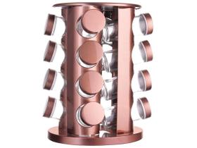Porta Temperos 16 Potes Base Giratória Rose Gold Hauskraft Porta Temperos 16 Potes Base Giratória Rose Gold Hauskraft