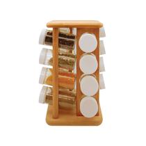 Porta Temperos Bambu Tyft 17peças - YOI