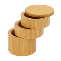 Porta Temperos/Condimentos de Bambu (3 Divisórias) Porta Temperos/Condimentos de Bambu (3 Divisórias)