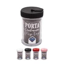 Porta Temperos Condimentos Em Acrílico c/ Tampa Flip Top Porta Temperos Condimentos Em Acrílico c/ Tampa Flip Top