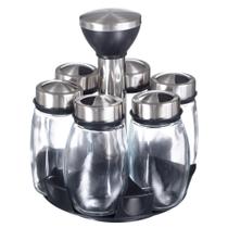 Porta Temperos Condimentos Giratório 6 Potes Cozinha Gourmet