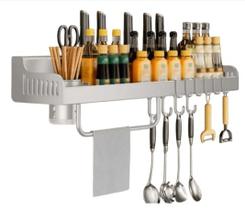 Porta Temperos Condimentos Organizador Suspenso Cozinha Cor:Branco Porta Temperos Condimentos Organizador Suspenso Cozinha Cor:Branco