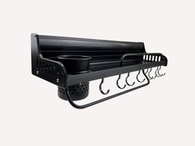 Porta Temperos Condimentos Organizador Suspenso Cozinha Preto Porta Temperos Condimentos Organizador Suspenso Cozinha Preto