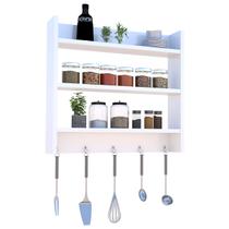 Porta Temperos de parede com prateleiras porta condimentos