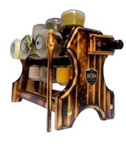 Porta temperos Giratório 12 potes