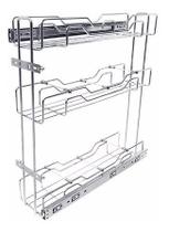 Porta Temperos Latas/óleo Triplo Deslizante Inox Jomer 3394