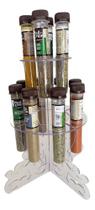 Porta Temperos Organizador De Bancada Para 12 Tubos Torre
