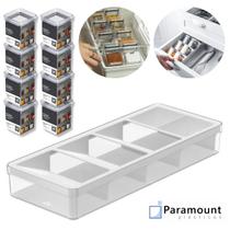 Porta Temperos Organizador De Gavetas P/ Condimentos C/ 8 Pote Hermético Porta Temperos Organizador De Gavetas P/ Condimentos C/ 8 Pote Hermético