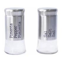 Porta Temperos p/ Sal Pimenta Organizador de Cozinha 2 Und - Clube de Mães Porta Temperos p/ Sal Pimenta Organizador de Cozinha 2 Und - Clube de Mães