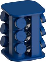 Porta Temperos Unitermi Giratório Completo C/ 12 Potes Condimentos Cozinha Área Gourmet