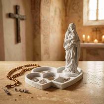 Porta Terço Nossa Senhora Jesus ou São José Bandeja Coração Porta Terço Nossa Senhora Jesus ou São José Bandeja Coração