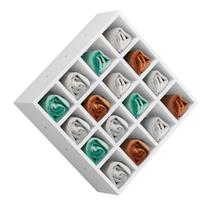 Porta Toalha 16 Nichos Branco 1147 AJL Móveis