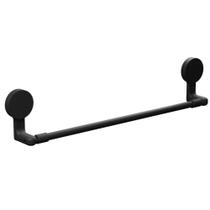 Porta Toalha 58,5x5,4x11,8cm com Adesivo Preto Fosco - AD4/PT*PR-FOS - ASTRA