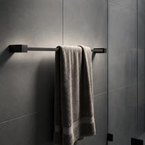 Porta Toalha 60cm BSMIX Aço Inox Preto Fosco Parede Banheiro Lavabo Porta Toalha 60cm BSMIX Aço Inox Preto Fosco Parede Banheiro Lavabo