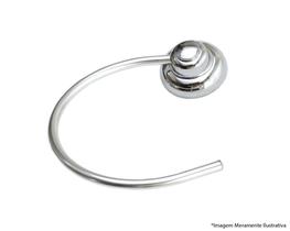 Porta Toalha Argola Abs/Aluminio Design Cromado