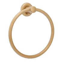 Porta Toalha Argola Mãos Rosto Metal Gold/Dourado Banheiro