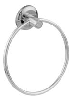 Porta Toalha Argola Mãos Rosto Metal Inox Cromado Banheiro