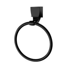 Porta Toalha Argola Preto ABS Attic Lorenzetti