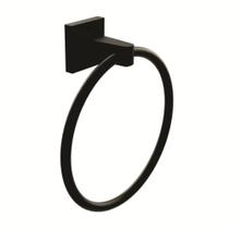 Porta Toalha Argola Vite Black Romar