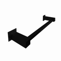 Porta Toalha Banheiro 30Cm Aço Inox 304 Preto Fosco Q-T30Pf