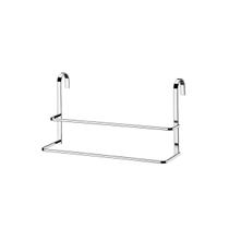 Porta toalha banheiro suporte duplo 45 cm encaixe box Future 1612