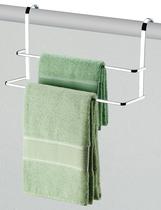 Porta toalha banheiro suporte duplo 45 cm encaixe box Future 1612