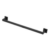 Porta Toalha Banho Barra Quadrado Preto/Black 100% Metal