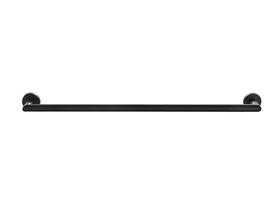 Porta Toalha Banho Barra Simples - Redondo Em Latão Preto Fosco HB-A0227P Porta Toalha Banho Barra Simples - Redondo Em Latão Preto Fosco HB-A0227P