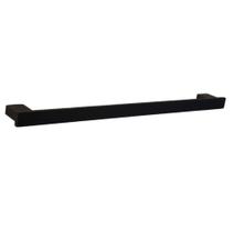 PORTA TOALHA BANHO INOX PRETO 60cm MOD SLIN VII06 PORTA TOALHA BANHO INOX PRETO 60cm MOD SLIN VII06