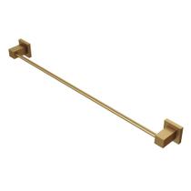 Porta Toalha Banho Para Banheiro Dourado Fosco Square Luxo