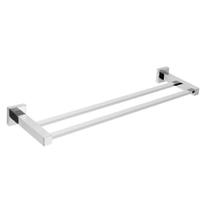 Porta Toalha Barra Dupla Athena Cromada Meber Porta Toalha Barra Dupla Athena Cromada Meber