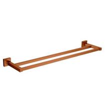 Porta Toalha Barra Quadratta Duplo Red Gold - Deca