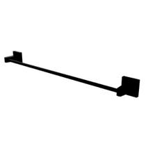 Porta toalha Bastão Vite Black Toalheiro Reto Simples 50 cm