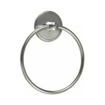 Porta toalha circular adesivo (dispensa furos) - Cromado Porta toalha circular adesivo (dispensa furos) - Cromado