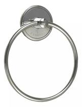 Porta Toalha Circular Classic Fixação Adesiva Cromo