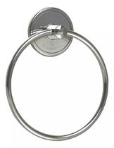 Porta Toalha Circular Classic Fixação Adesiva Cromo
