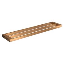 Porta Toalha Com Barra Dupla Contemporânea Red Gold Deca