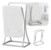 Porta Toalha De Bancada Pia Lavabo Retangular Duplo Cromado Arthi Porta Toalha De Bancada Pia Lavabo Retangular Duplo Cromado Arthi