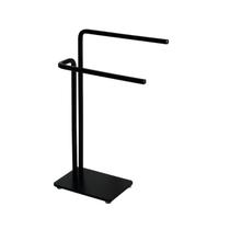 Porta Toalha de Bancada Preto Fosco Future