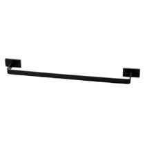Porta Toalha De Banho 50cm Perflex Dom Preto Fosco 12132924