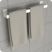 Porta Toalha de Banho Adesivo 3m Banheiro Parede Branco DF