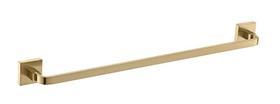 Porta Toalha De Banho Barra Simples - Quadrado Em Latão Dourado Fosco HB-A0127DF