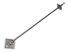 Porta Toalha de Banho De 50cm Reto De Pendurar Na Parede De Banheiro em Aço Inox