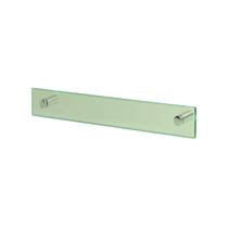 Porta Toalha De Banho Em Vidro 60x7cm com Aço Inox Escovado