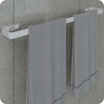 Porta Toalha De Banho Para Banheiro Branco Plus