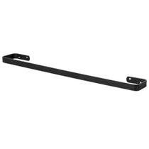 Porta Toalha De Banho Para Banheiro Preto Fosco Plus 80cm Porta Toalha De Banho Para Banheiro Preto Fosco Plus 80cm