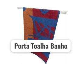 Porta Toalha De Banho-parede Branco Brilho elegância