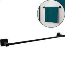 Porta Toalha De Banho Preto Fosco Barra 60cm Suporte Banheiro Metal Inox 304 Toalheiro Reto Quadrado Porta Toalha De Banho Preto Fosco Barra 60cm Suporte Banheiro Metal Inox 304 Toalheiro Reto Quadrado